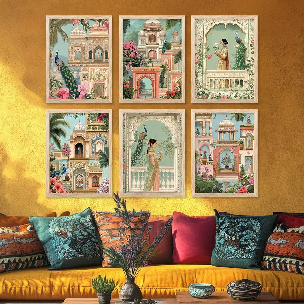 Kotart Madhubani Traditional Indian Wall Art Print for Living Room Framed Art Print Art 3