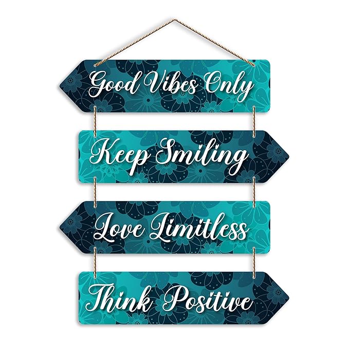 Artvibes Motivational Quotes Wall Hanger for Home Decor | Mdf Wall Decoration | Modern Wooden Wall Art