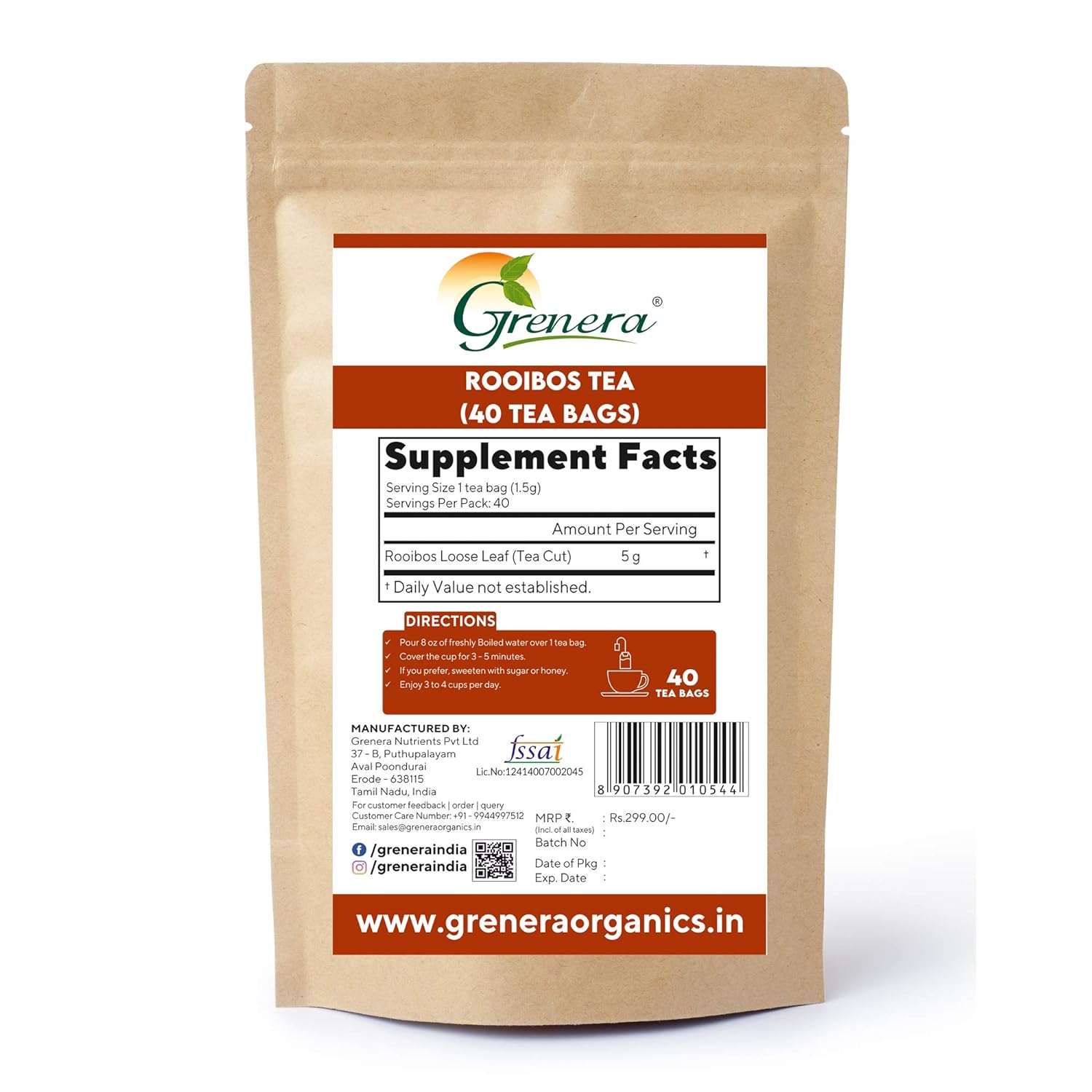 Grenera Rooibos - 40 Tea Bags