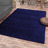 Ishro Home Premium Fuzzy Shag Carpet for Hall Rugs for Living Room Carpets for Living Room Colour Blue