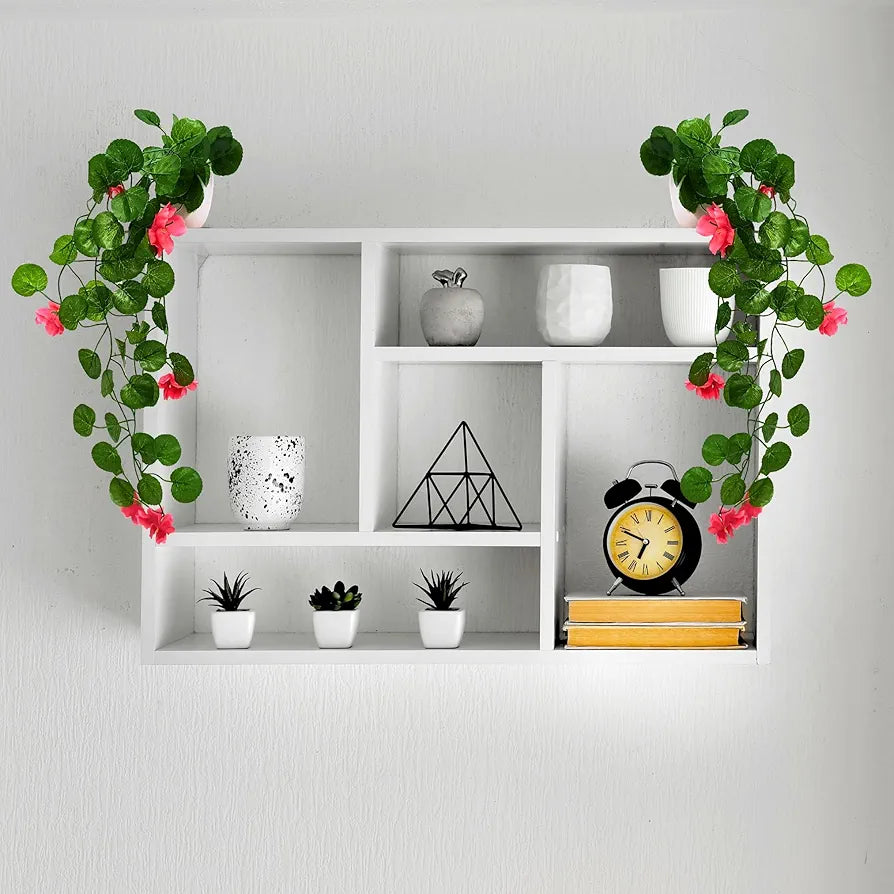 Artificial Flower Vine Plants Falling with Small Size Pot - Natural Touch & Feel Pack of 2 DESIGN-02