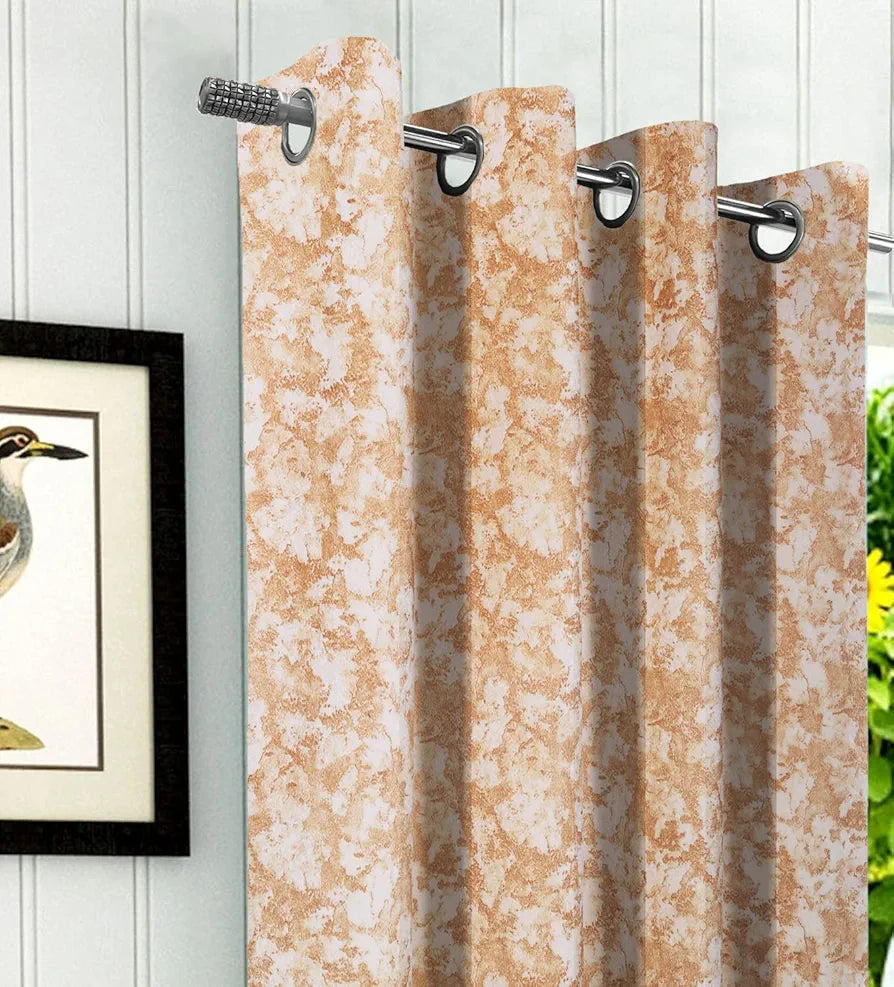 Cloth Fusion Velvet Grommet Door Opaque Curtain 7 Feet Set Of 2 248 OFF White Colour