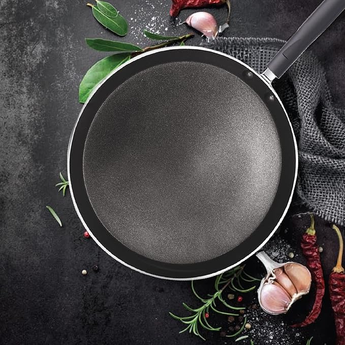 Milton Pro Cook Black Pearl Induction Omni Tawa, 26 Cm - 609 gms