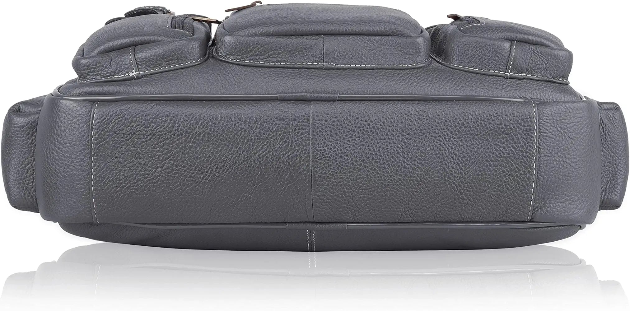 WildHorn Leather Laptop Bag for Men/Office Bag for Men | Fits Upto 15.6 Inch Laptop/MacBook | Laptop Messenger Bag/Leather Bag for Men I Dimension : L-16 inch W-4 inch H-13 inch