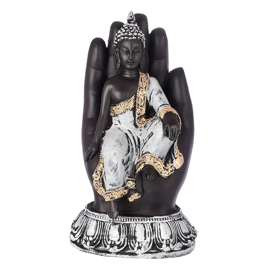 Jaipur Ace Sitting Buddha Idol Statue for Home Decorations Items Showpiece Sitting Buddha