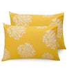 Huesland by Ahmedabad Cotton 144 TC Cotton Pillow Covers Set of 2 | Yellow
