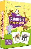 Gurukanth Premium Animals Flash Cards for Kids Early Learning