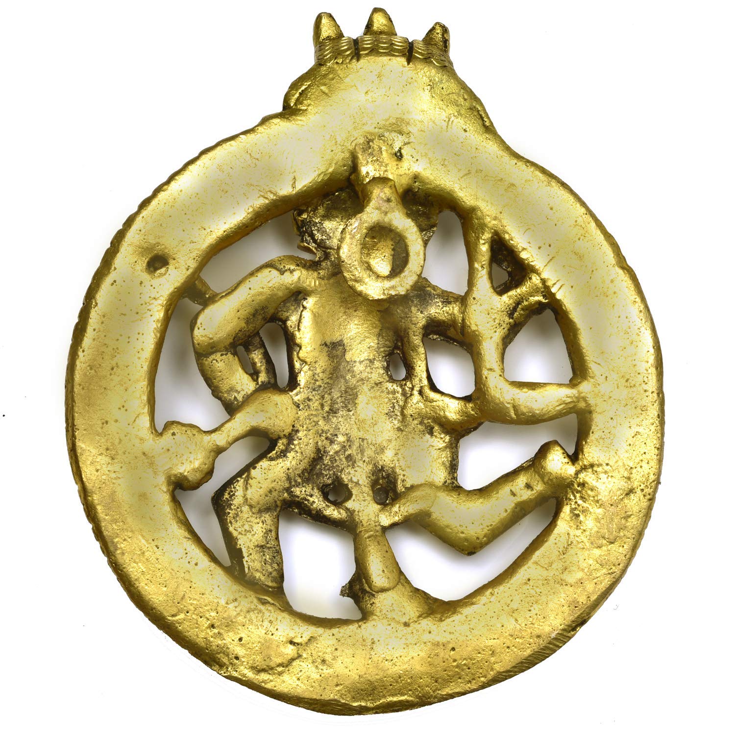 The Advitya Brass Hanuman Plate