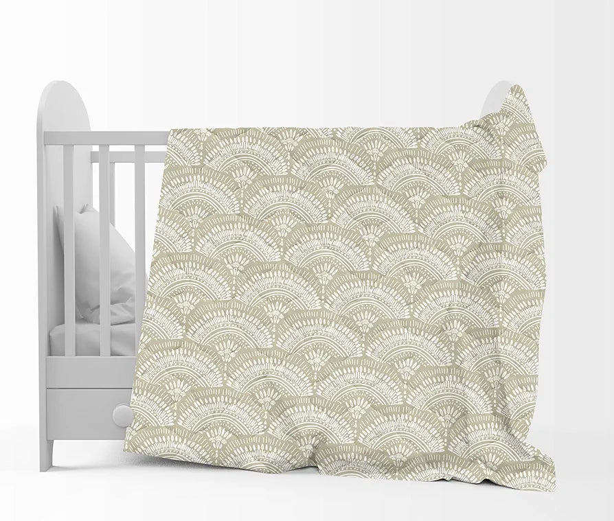 Divine Casa 120 GSM Microfiber Single Kids Dohar Soft & Lightweight Throw Blanket Floral Burst Pattern Colour Soybean & White
