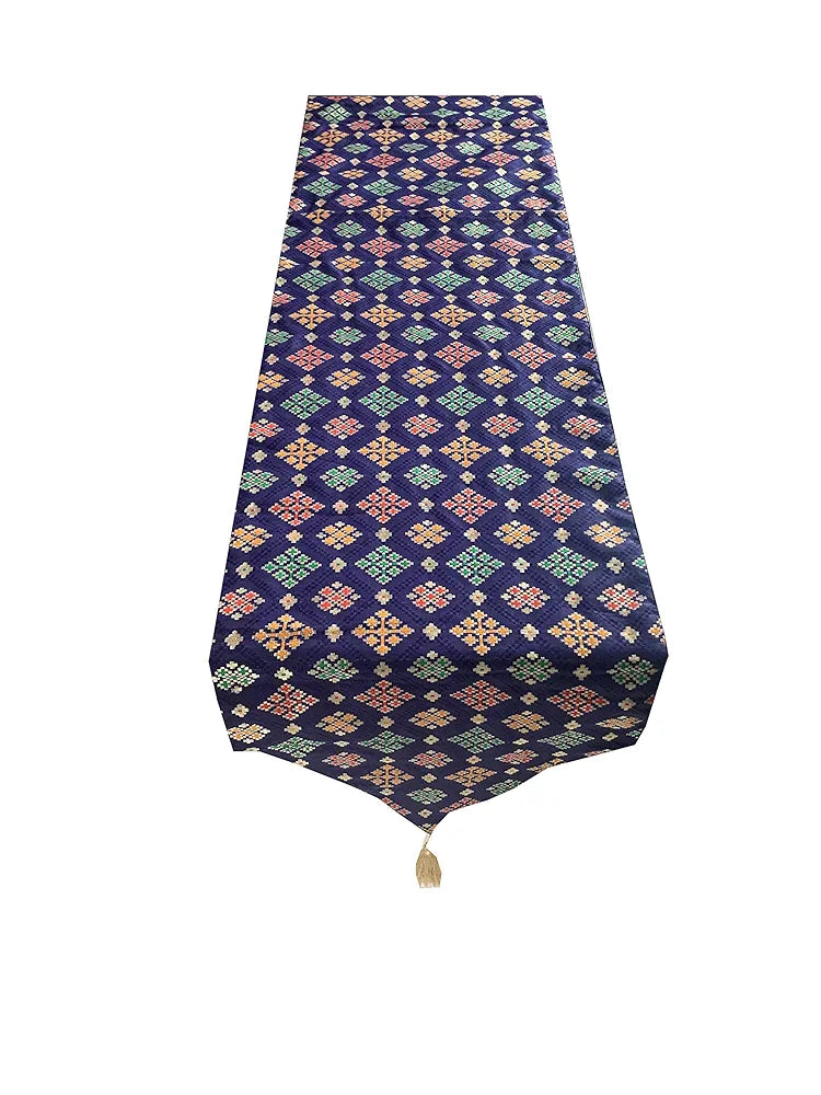 Pink Parrot Art Silk Table Runner Colour Design 14