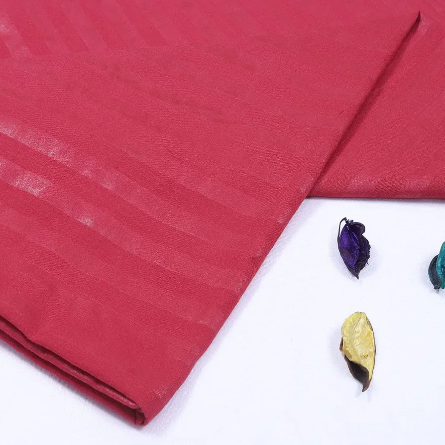 Cloth Fusion Glace Cotton Pillow Cover Set of 2 with Envelope Closure Soft Pillow Red