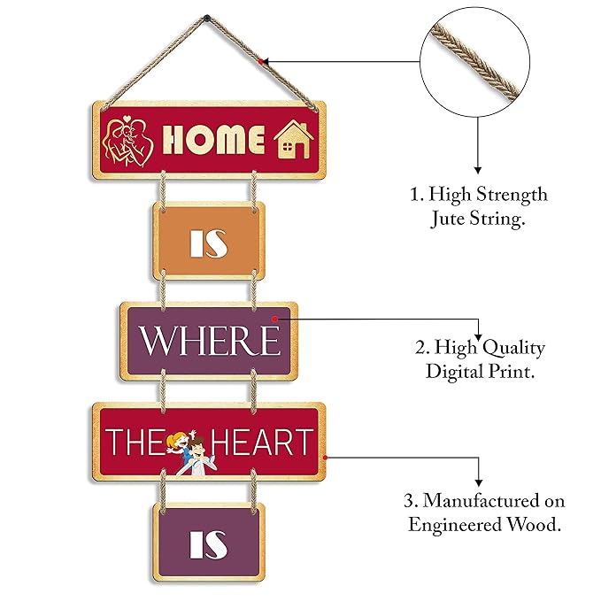 Sehaz Artworks Good Vibes Only Decorative Wall Art MDF Wooden Wall Hanger for Living Room - 5-0001