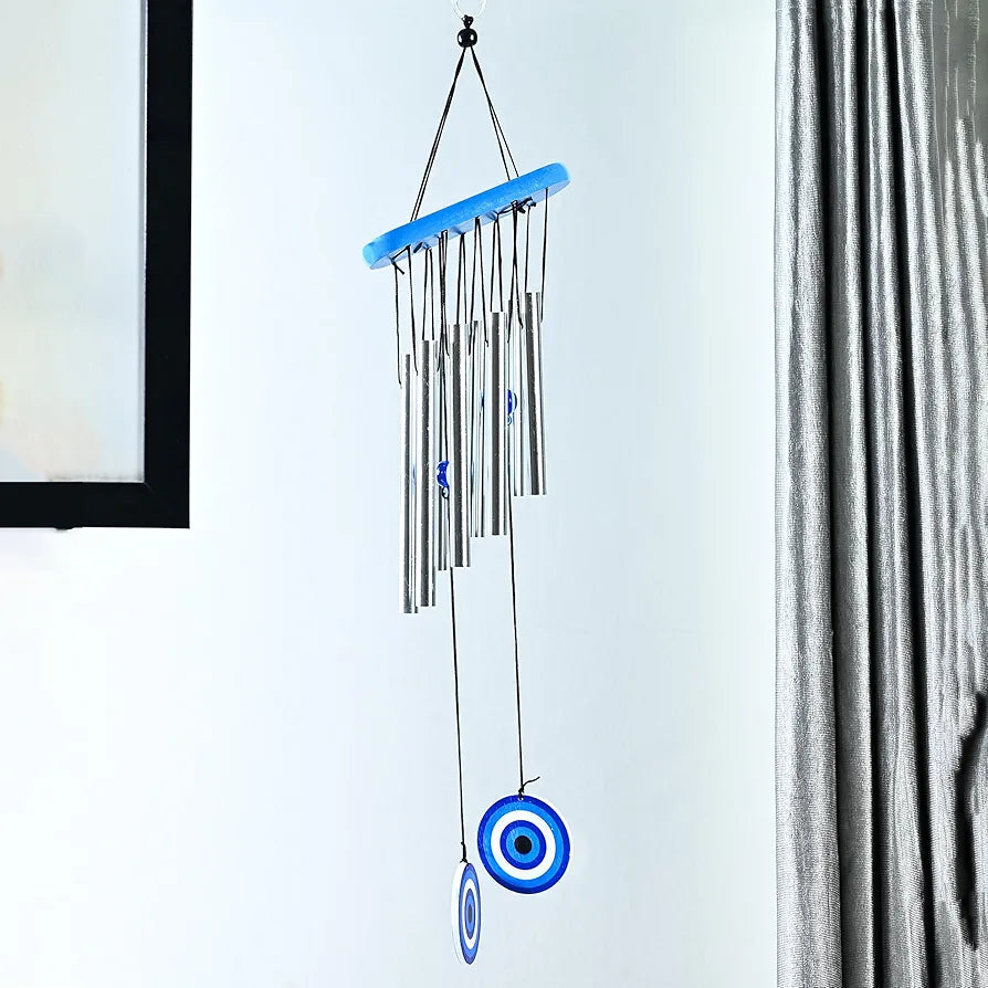 Zaicus Metal Evil Eye Wind Chimes Feng Shui Hanging Wind Chime-006