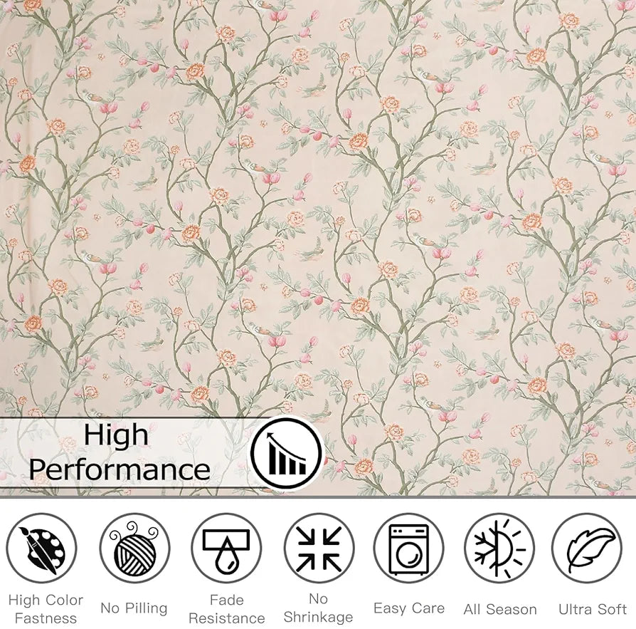 Fresh From Loom Microfiber Soft Cotton Bedsheet 200 TC Single Bed Bedsheet with 1 Pillow Cover Oyster Pink