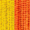 Artificial Marigold Garlands Pack of 10 Yellow & Dark Orange