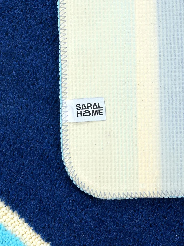 Saral Home Stripe Microfiber Durable & Washable Multipurpose Runner