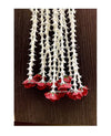 Artificial Rajnigandha Buds Rose Strings Approx 2.5 ft Height Red