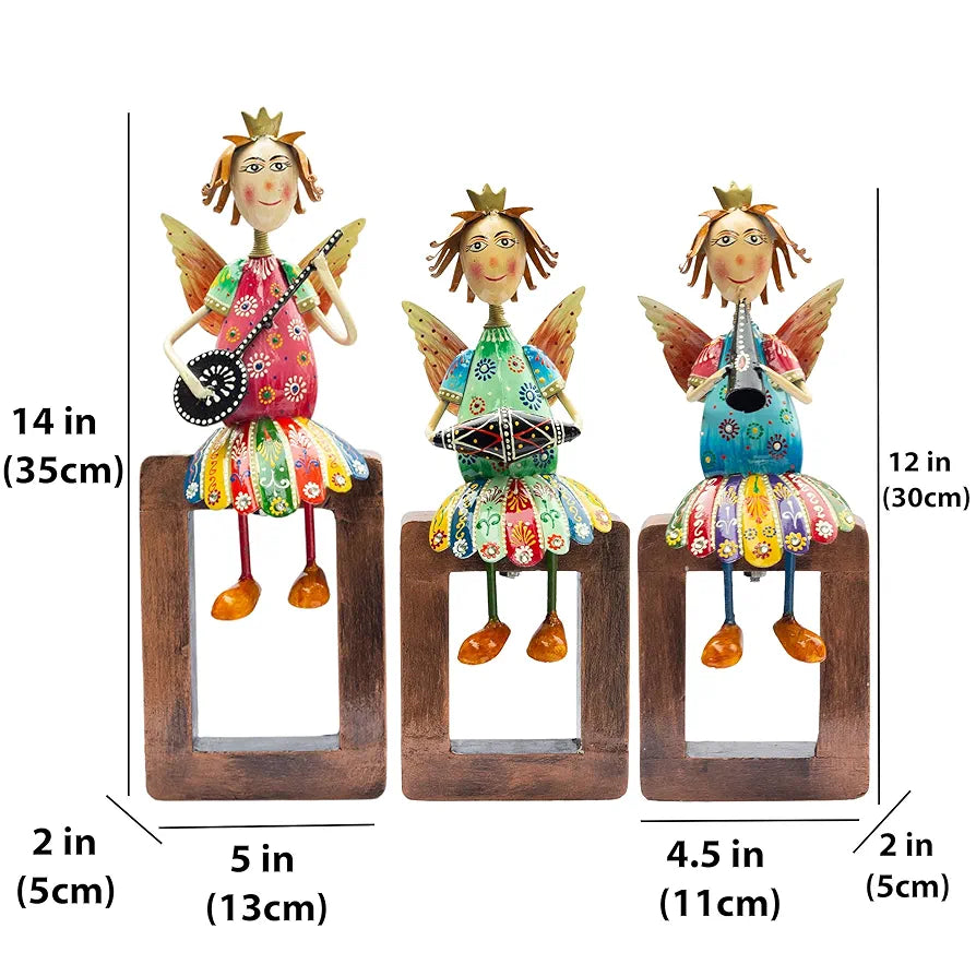 Kraftskala Angel Musician Statues – Set of 3