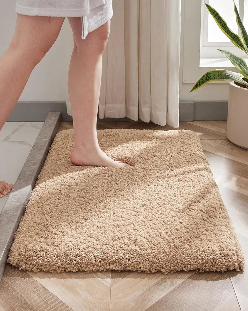 Ishro Home Premium Fuzzy Shag Carpet for Hall Rugs for Living Room Carpets for Living Room Colour Elegant Beige