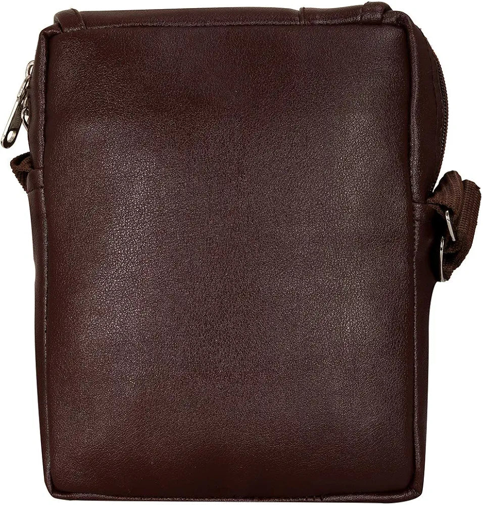 Leather World Sling Bag for Men PU Leather Messenger Cross Body Travel Office One Side Chest Shoulder Bag for Men & Women