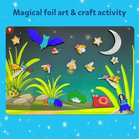 Skillmatics Art & Craft Activity Foil Fun Bugs & Butterflies No Mess Art for Kids Creative Activity