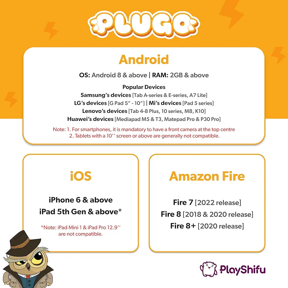 Shifu Play Plugo Animals Safari Ar-Powered Stem Toy For Kids With Rainforest, Zoo Animal Figurines -Boost Problem-Solving Skills With 3 Games, 100+ Levels, Educational Fun Learning Puzzle 