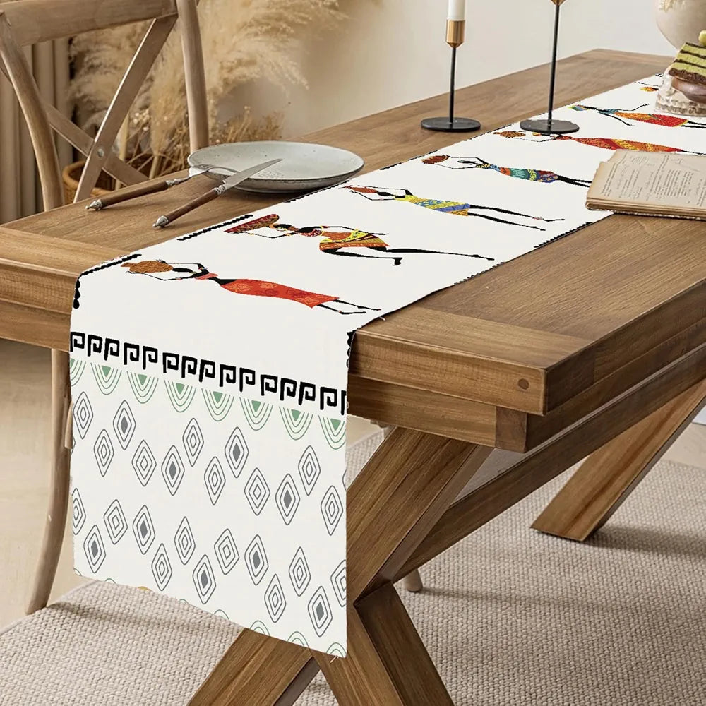 Ishro Home Premium Table Runner Colour The Lady