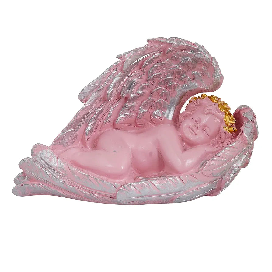 Zart Angel Girl Showpiece for Home Decor Showpiece Angel Pink SHS