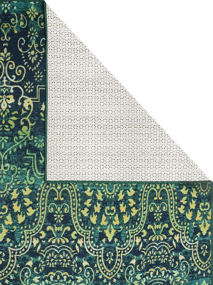 Status Contract 3D Printed Carpet Rug Runner with Anti Slip Backing Polyester