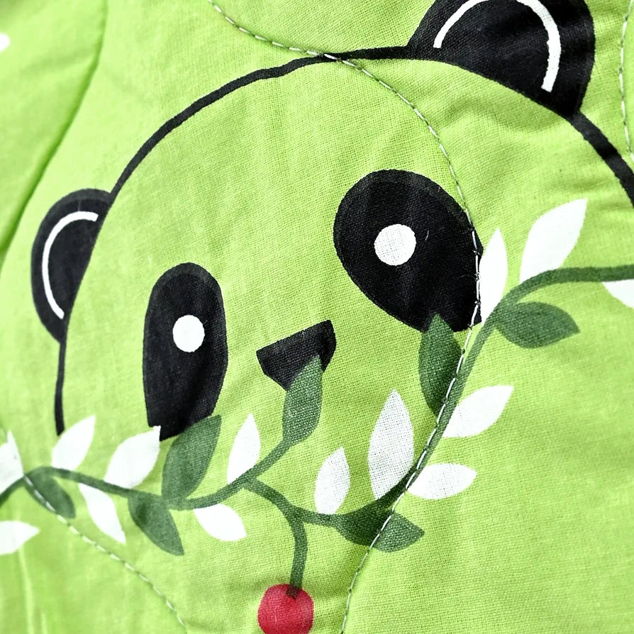 Divine Casa 120 GSM Cotton Single Bed Comforter Soft & Lightweight Reversible All-Season Blanket Colour Paradise Green