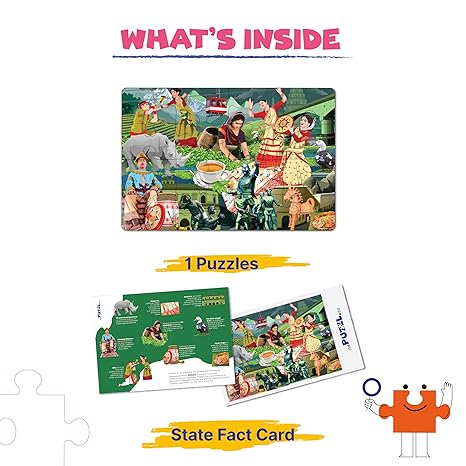 The Puzzl Co- Innovative Educational Jigsaw Puzzle for Kids for Baby Learning Indian Culture