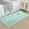 Luxe Home International Rectangular Bath Mat Super Soft Anti Skid Rabbit Fur  Bathroom Mats Rug Colour Lime