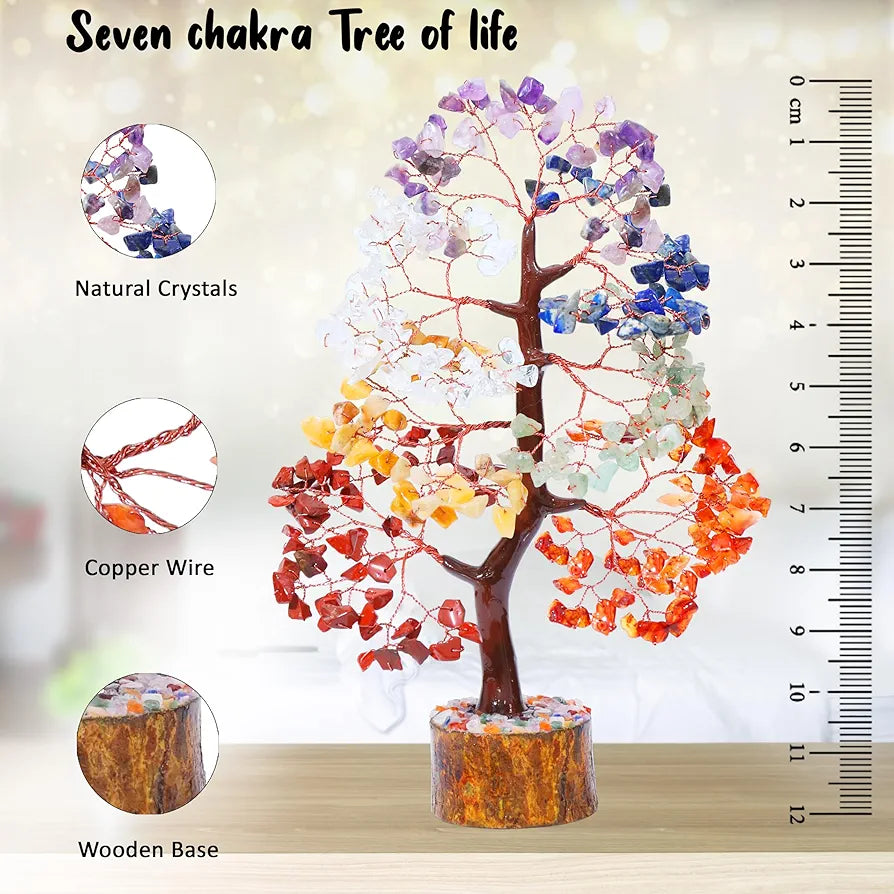 Bezavo Seven Chakra Healing Tree Copper Wire