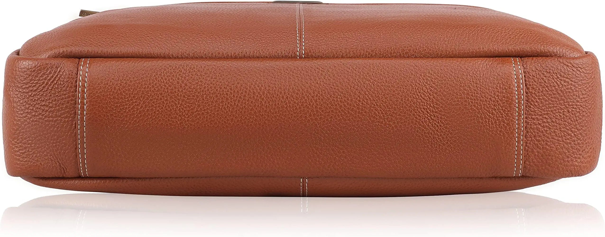 WildHorn Leather 15 inch Laptop Messenger Bag for Men I Padded Laptop Compartment with Adjustable Strap I Extra Zip Compartments I DIMENSION : L-16 inch W-3.2 inch H-13 inch