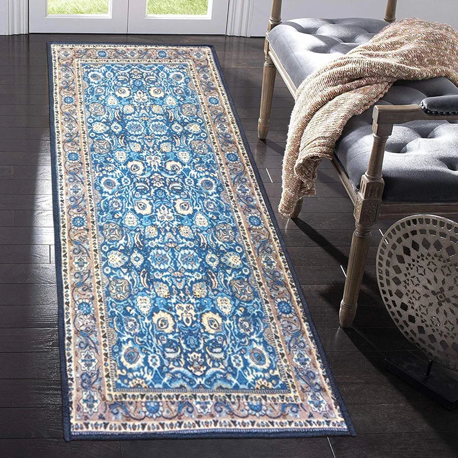 Status Contract Rugs for Living Room Printed Carpet for Living Room Decor Anti Skid Backing Home Essentials Colour Multicolor Rectangular