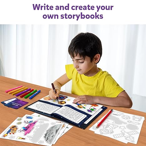 Skillmatics Storybook Art Kit Space Explorers Art Kit for Kids Write & Create Storybooks