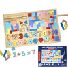 Kidology Multifunctional Tetris Montessori Educational Magnetic Letter Tangram Puzzle for Kids