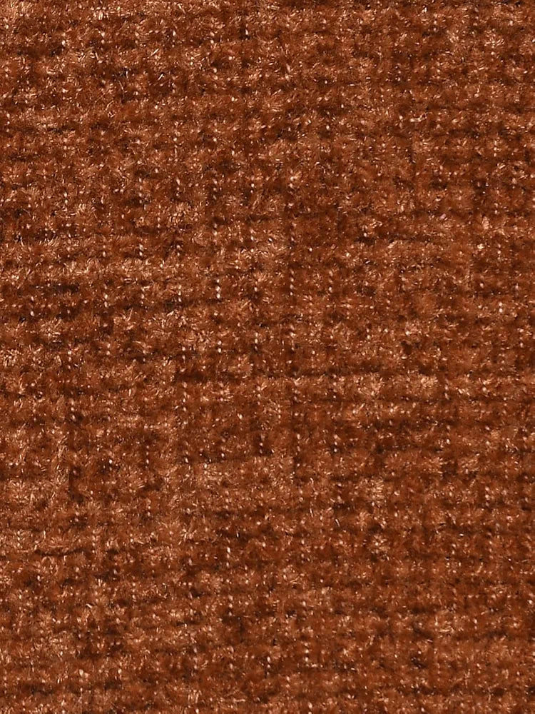 Sashaa World Colour Rust Chenille Cushion Cover Decorative Pillow Case