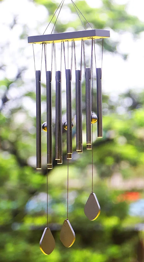 Paradigm Pictures Wind Chimes Black 12 Pipe