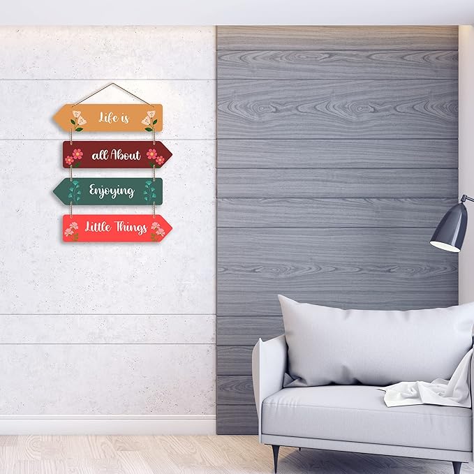 Artvibes Motivational Quotes Decorative Wall Art Mdf Wall Hanger for Living Room | Artworks Wall Hangings