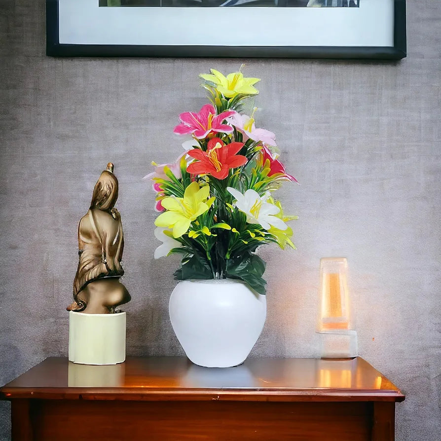 Artificial Plants for Home Decor Showcase Plants Flowers with Pot Fake Plant Multicolour