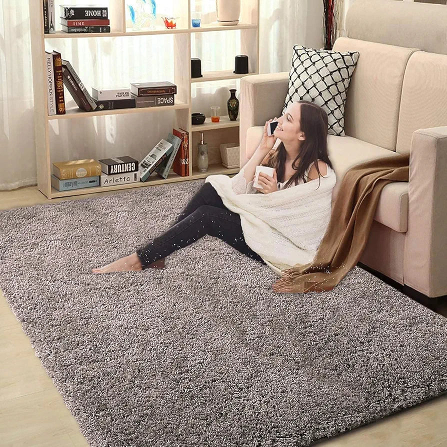 Luxe Home International Carpet Super Soft Anti Slip Vegas Rectangular Rugs 3X5 Feet Colour Cocoa