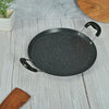 Femora Carbon Steel 28 Cm Dosa Tawa/ Comal Pan With Bakelite Handle | Heat Resistant | 3 Layer Non-stick Coating Pan | Black