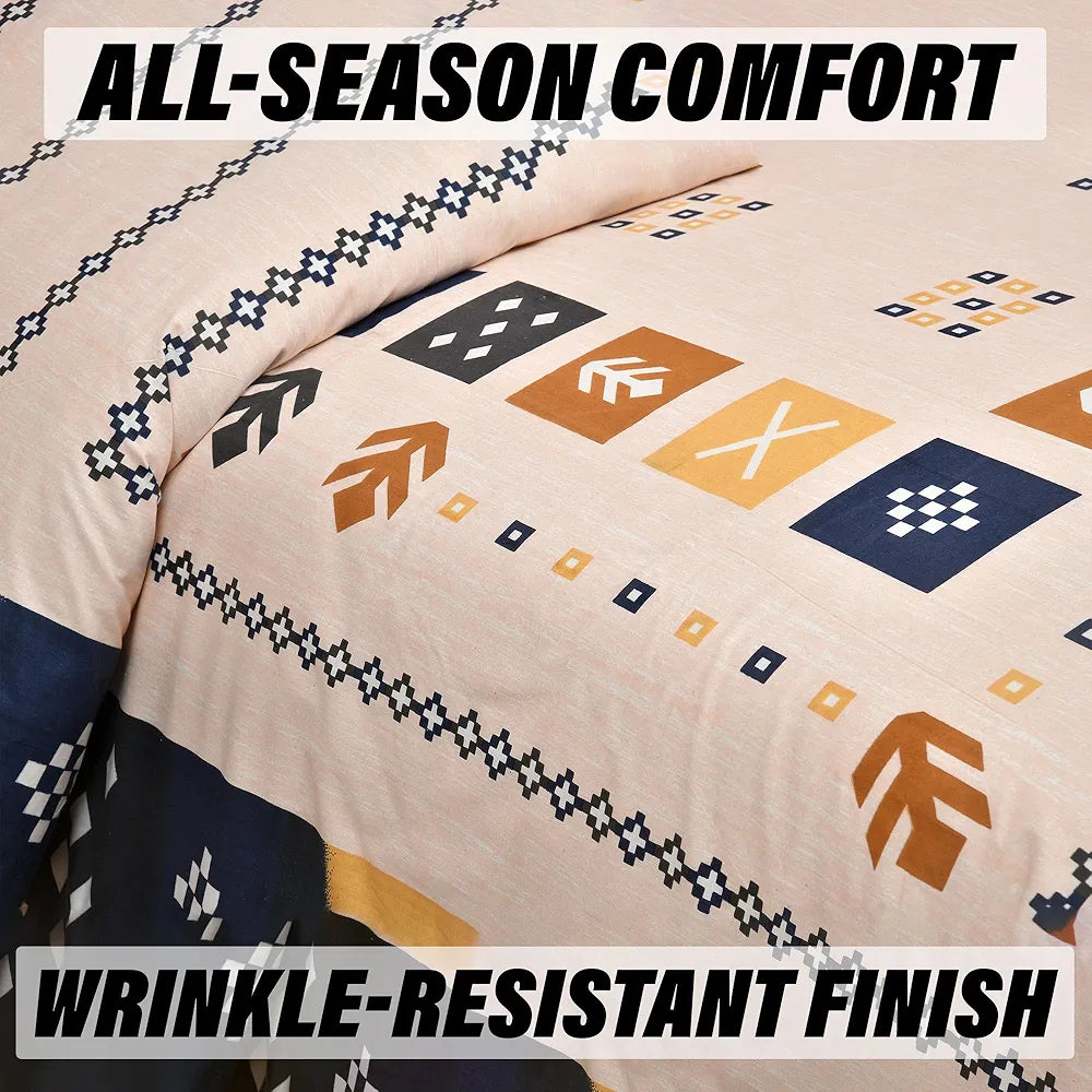 Kuber Industries Double Bedsheet with 2 Pillow Covers 160 TC Premium Cotton Peach