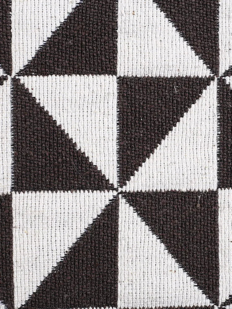 Saral Home Firki Designer Soft Cotton Durable & Washable Multipurpose Runner Colour Brown