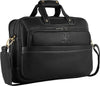 Classic Leather 16 inch Laptop Messenger Bag for Men I Office Bags I Travel Bags I Carry Handles with Adjustable Strap | Black