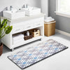 Luxe Home Columbo Anti-Fatigue Kitchen Mat Non-Slip Cushioned Comfort Mat Blue Plaid Pattern Standing Desk Mat Colour Check