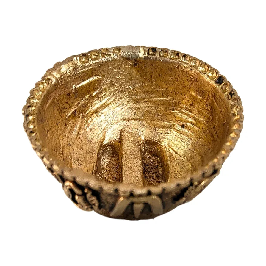 anciently Balaji Charan Paduka | Vishnu Charan Paduka | Charan Paduka for Puja Brass, Gold Colour 1 No 