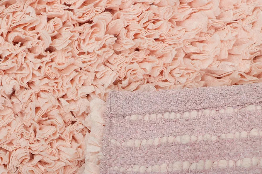 The Home Talk Luxury Shag Bath Rug Premium Carpet for Shower Vanity Bath Mats
