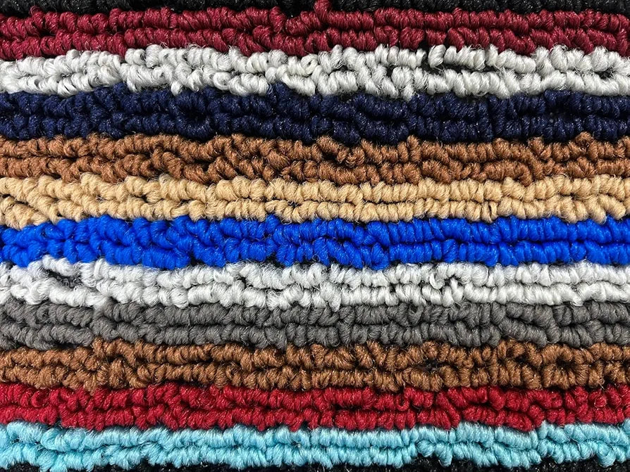 BSB Home Kingstone Soft Microfiber Tufted Antiskid Doormat for Room Office Entrance Set of 3 Multicolour